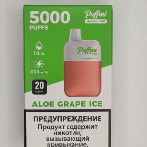 PUFFMI MeshBox 5000 Aloe Grape Ice Алое Виноград Лёд